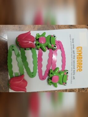 Gymboree Bright Floral Tray with Pink and Green Tulip,fr9g Design Nwt